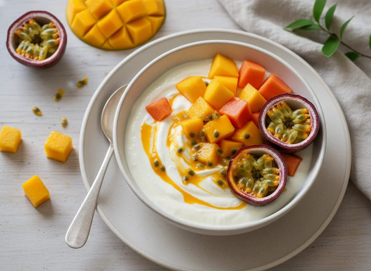 Graham's Kefir Yogurt with Passion Fruit, Mango & Papaya photo