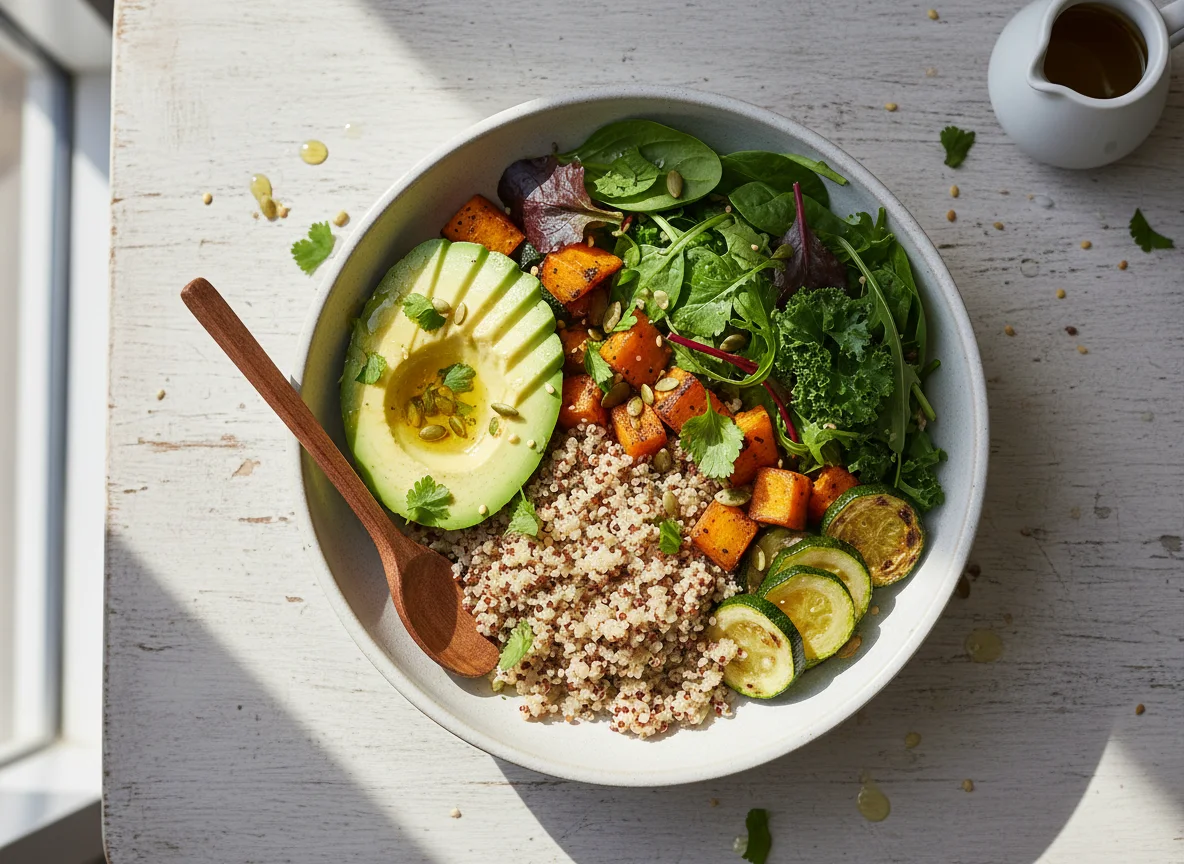 Grain Bowl with Avocado and Greens photo