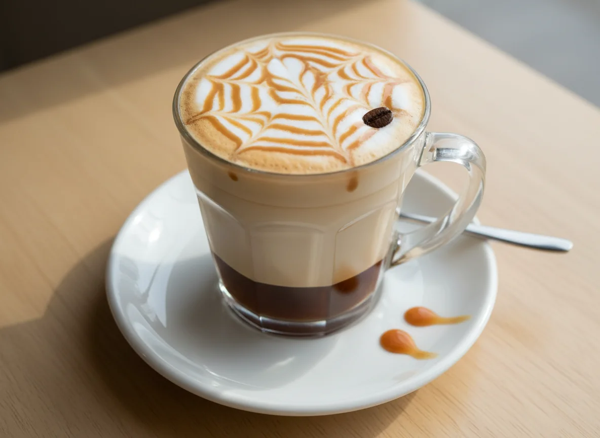 Grande Caramel Macchiato with Sugar-Free Vanilla Syrup photo