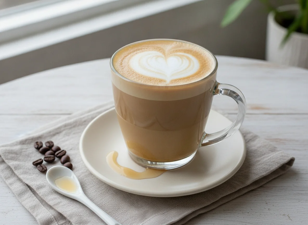 Grande Latte with Semi-Skimmed Milk and Sugar-Free Vanilla Syrup photo