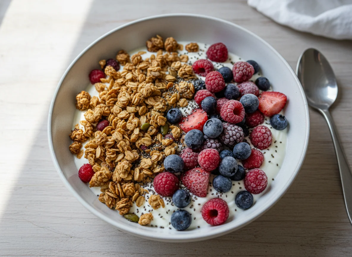 Granola and Berry Yogurt Bowl photo