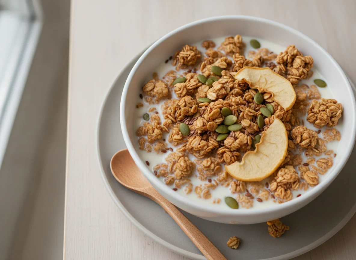 Granola with Milk and Seeds photo