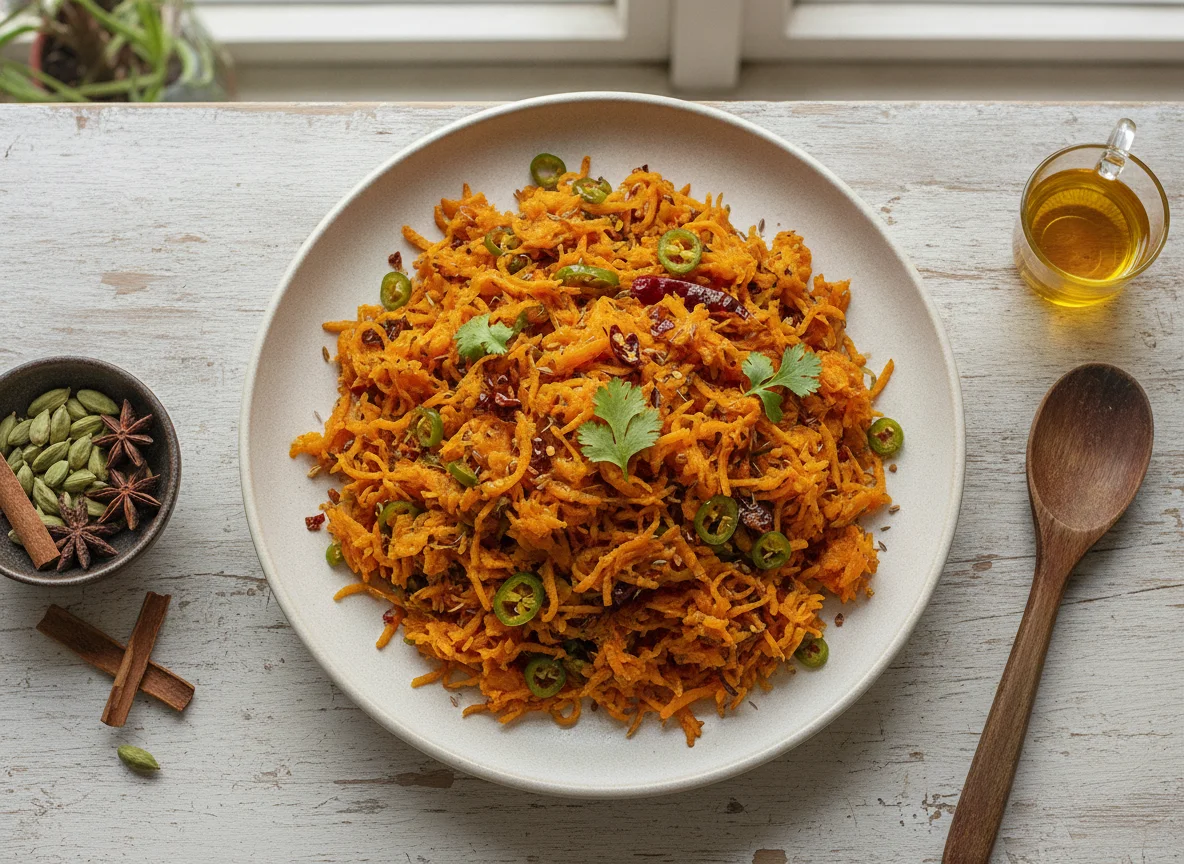 Grated Sweet Potato Stir-fry photo
