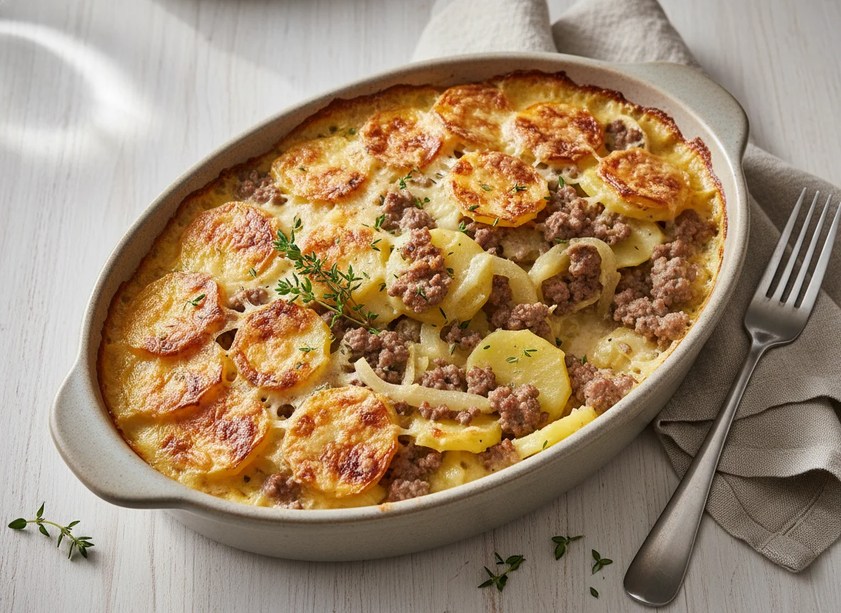 Gratin Dauphinois with Ground Meat photo