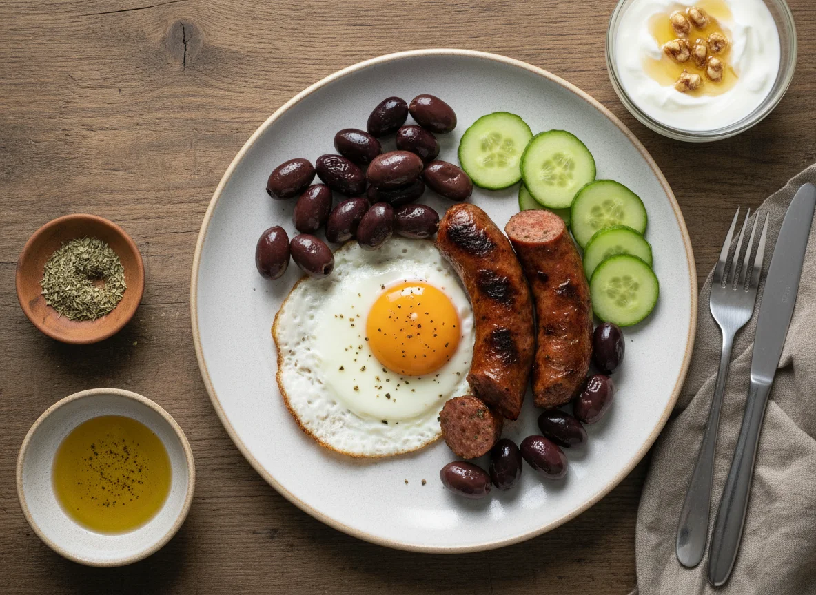 Greek Breakfast Plate photo