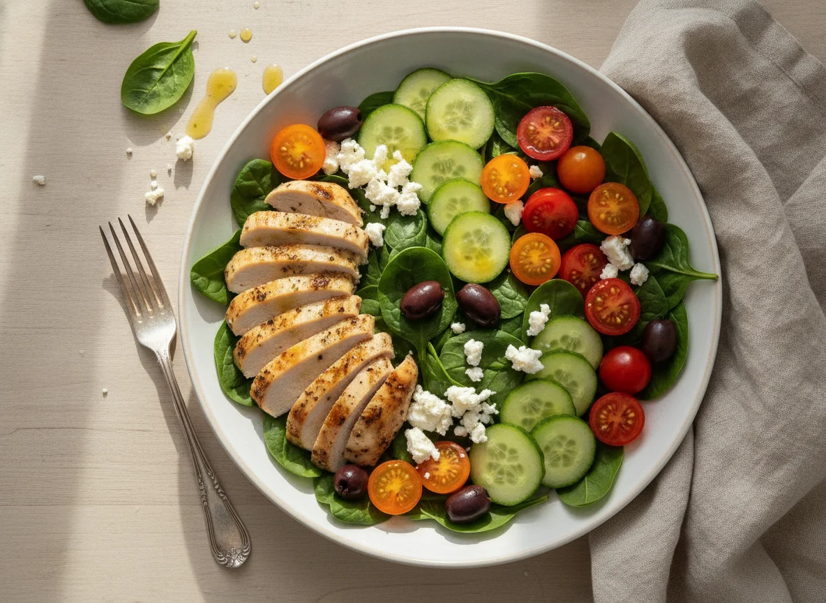 Greek Chicken Salad Bowl photo