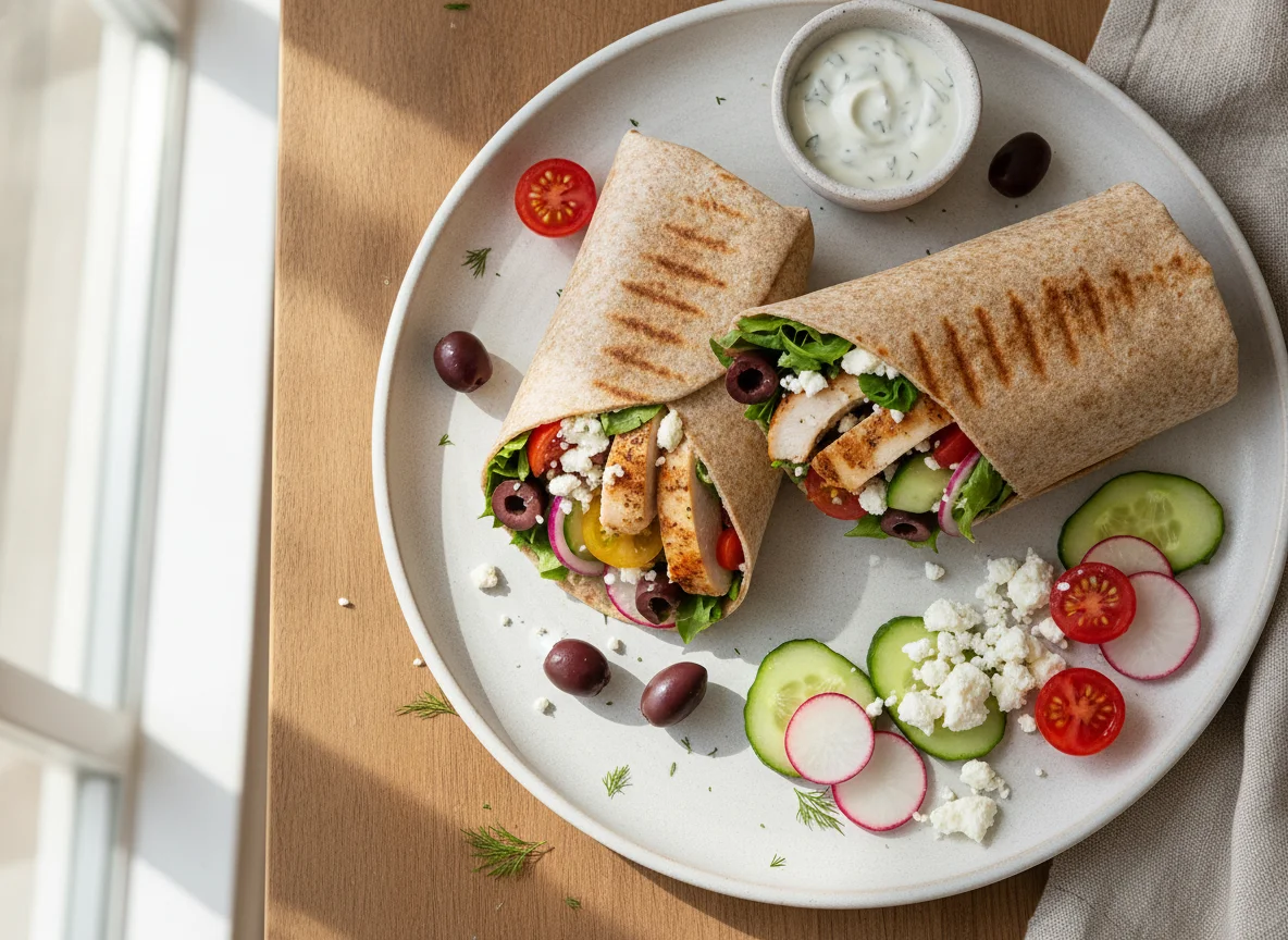 Greek Chicken Wrap photo