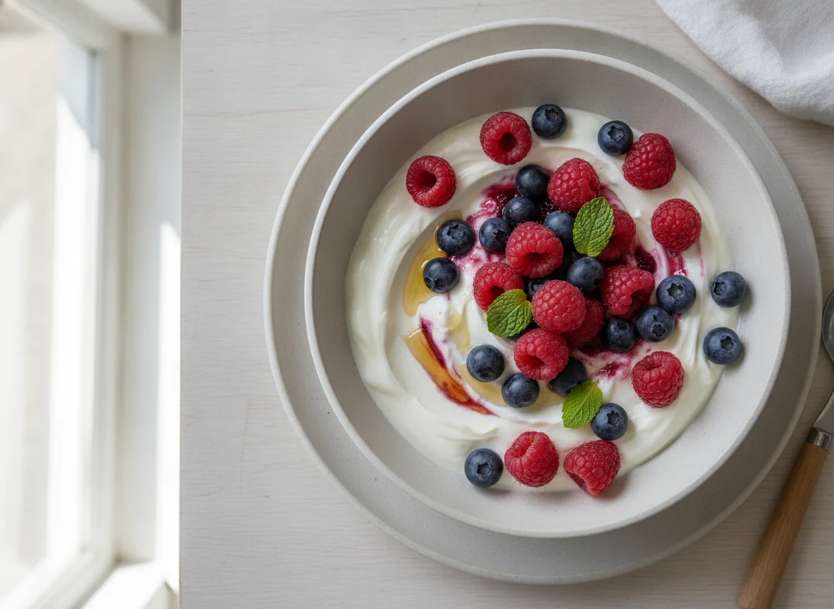 Greek Yoghurt with Berries photo