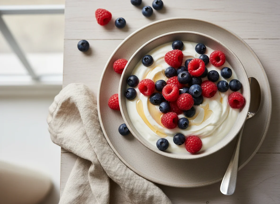 Greek Yogurt with Berries photo