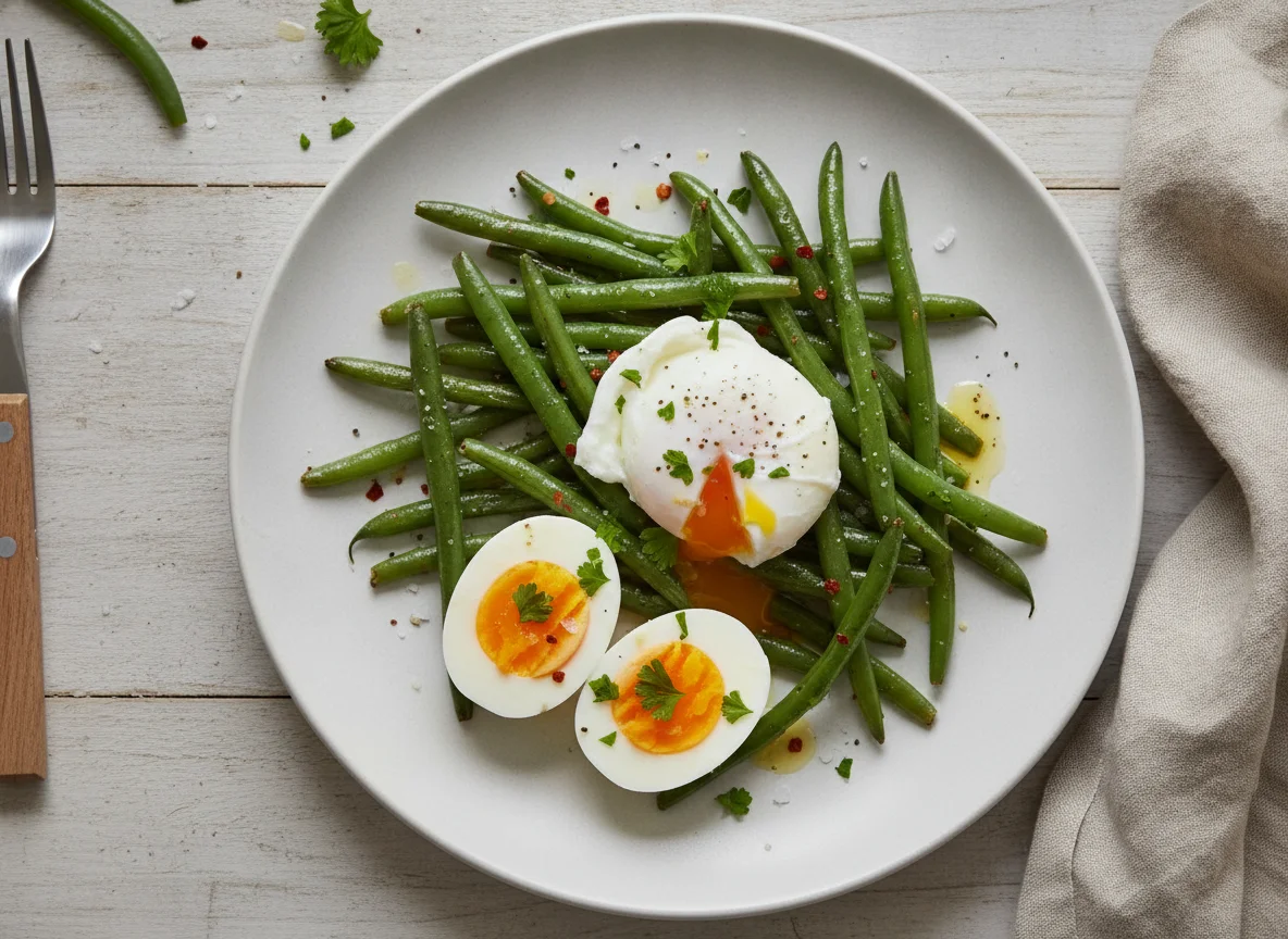 Green Beans and Eggs photo