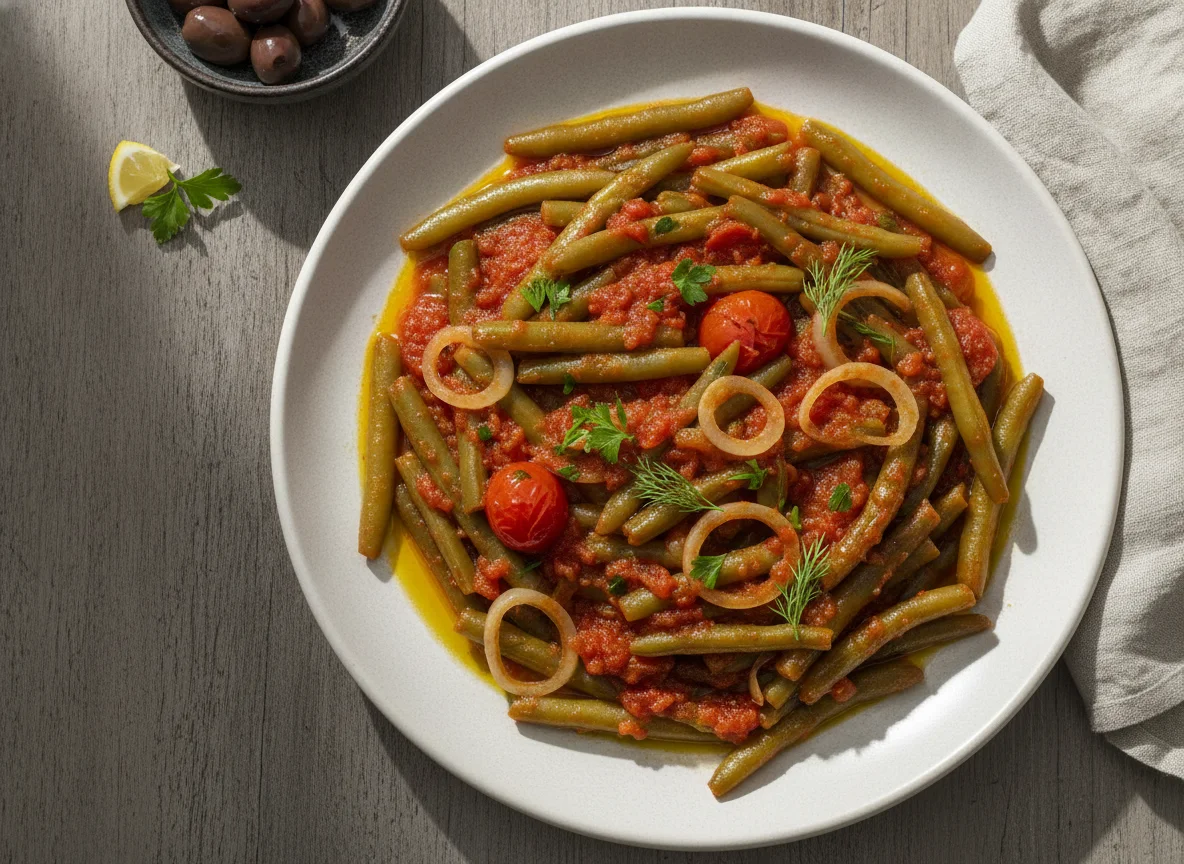 Green Beans with Olive Oil (Zeytinyağlı Taze Fasulye) photo