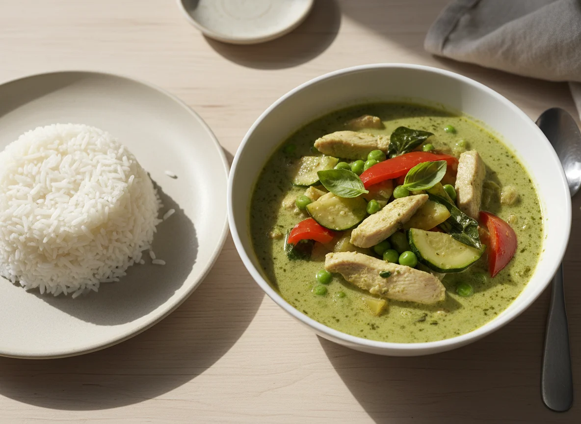 Green Curry with Rice photo