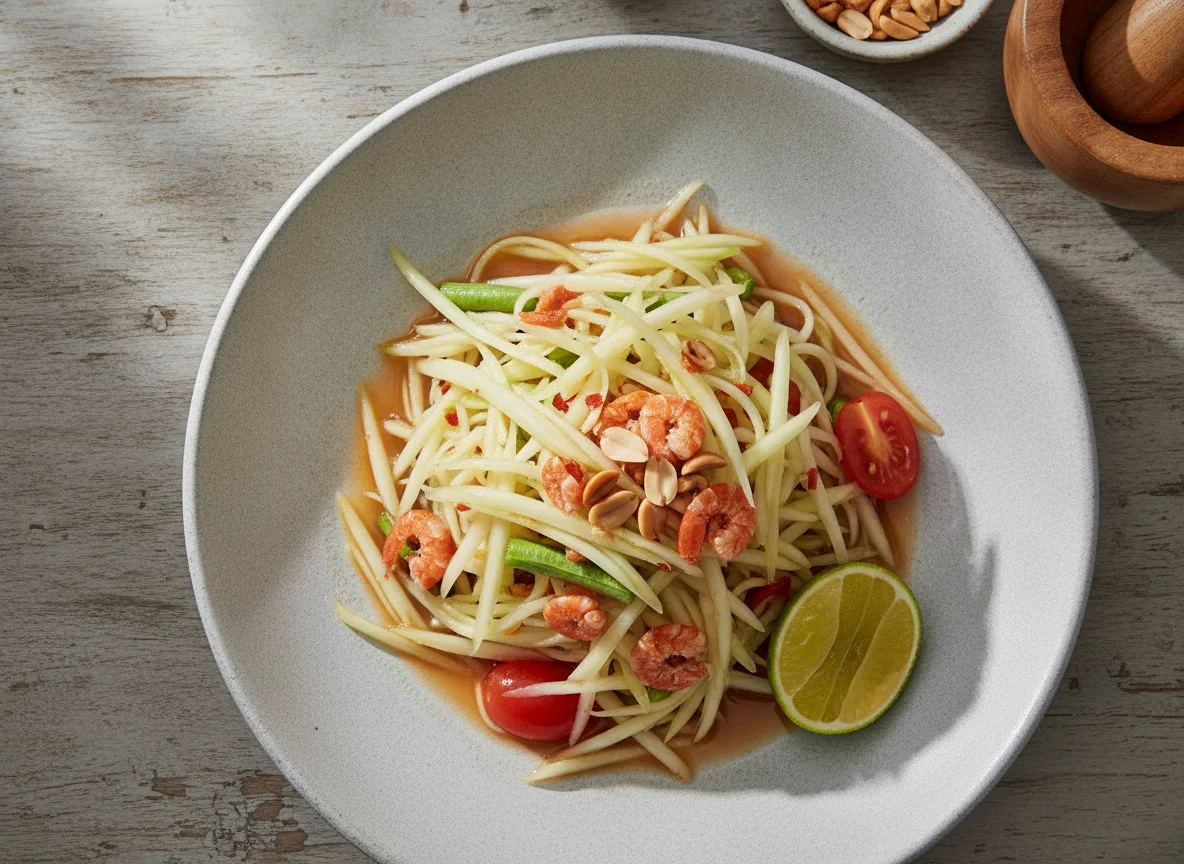 Green Papaya Salad (Som Tum) photo