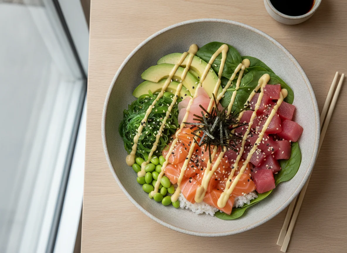 Greeny Combo Poke Bowl photo