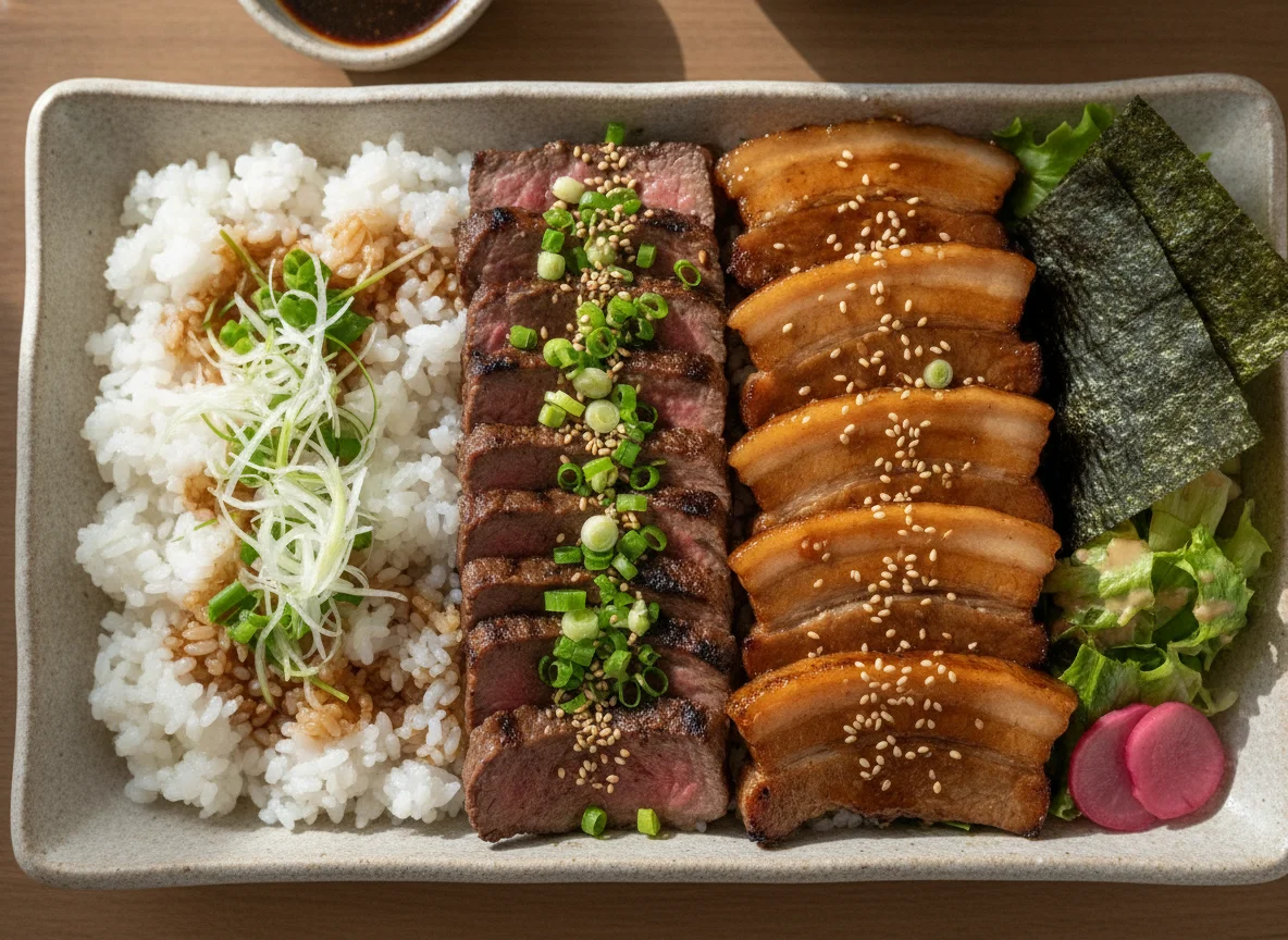 Grilled Beef and Pork Rice Box (Ootoya Style) photo