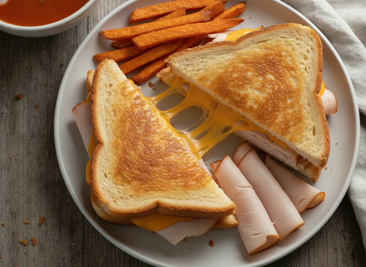 Grilled Cheese and Turkey Sandwich photo
