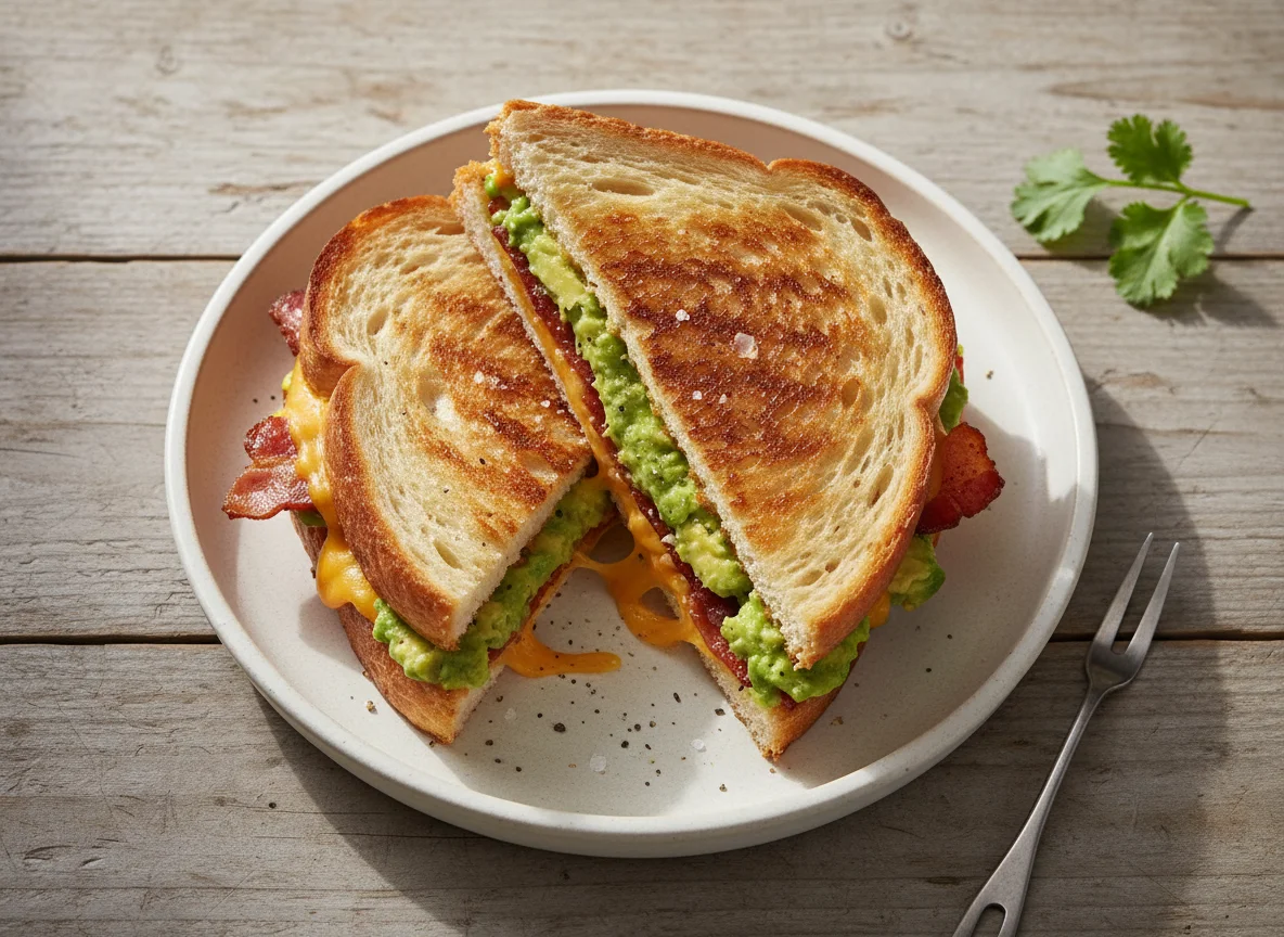 Grilled Cheese Panini with Avocado photo