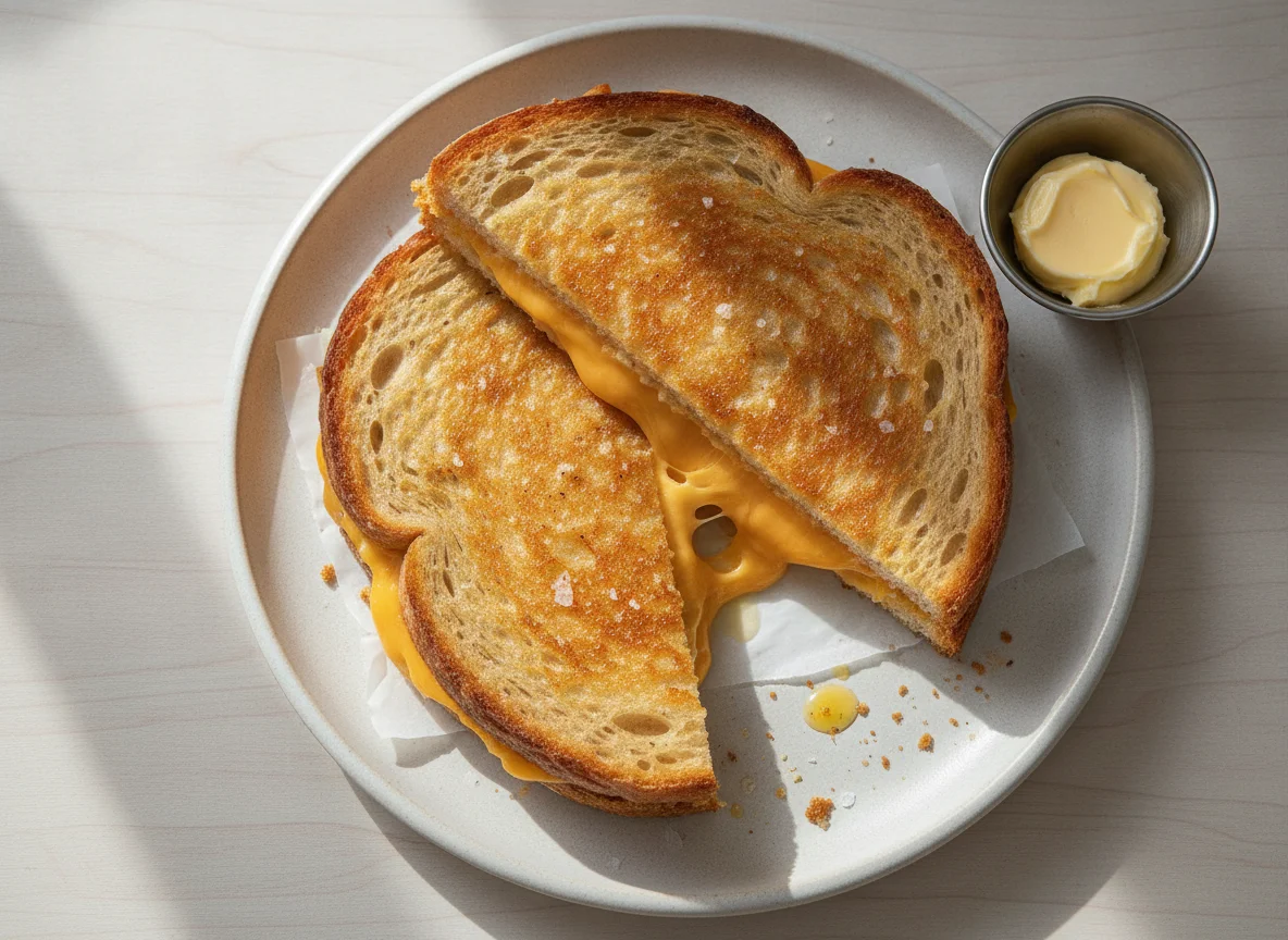 Grilled Cheese Sandwich on Sourdough photo