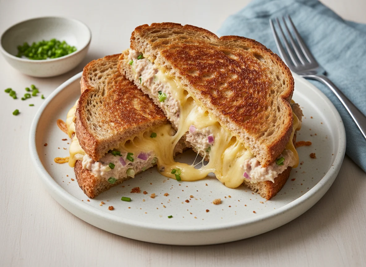 Grilled Cheese Sandwich with Tuna Melt photo