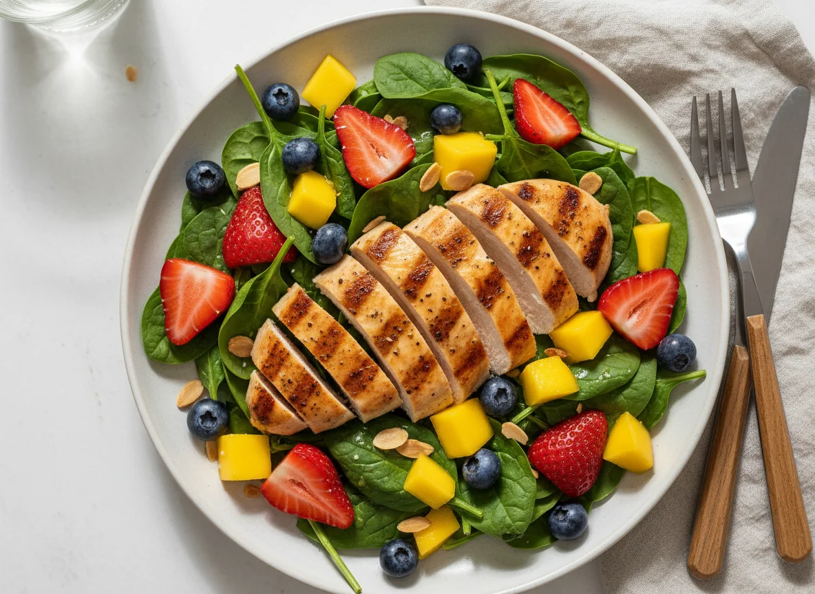 Grilled Chicken and Berry Salad photo