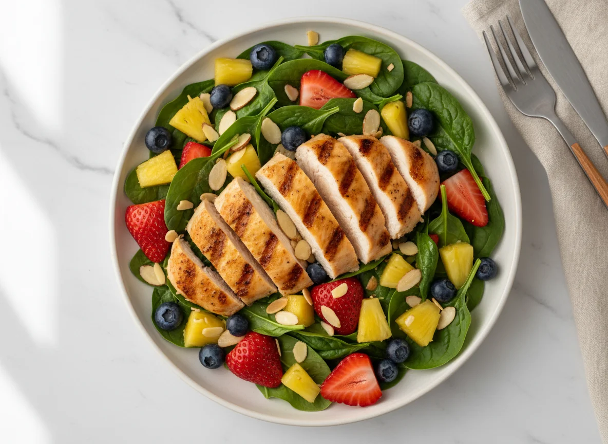 Grilled Chicken and Fruit Salad photo