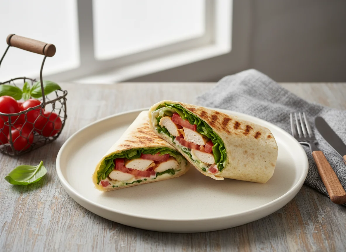Grilled Chicken and Vegetable Wrap photo