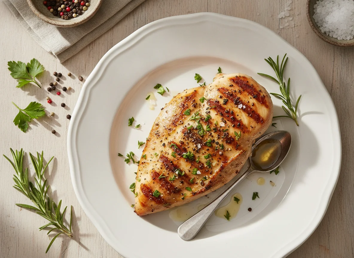 Grilled Chicken Breast with Herbs photo