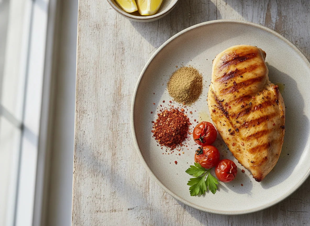 Grilled Chicken Breast with Spices photo