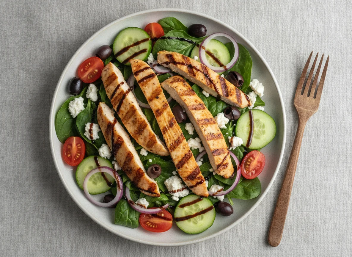 Grilled Chicken Greek Salad photo