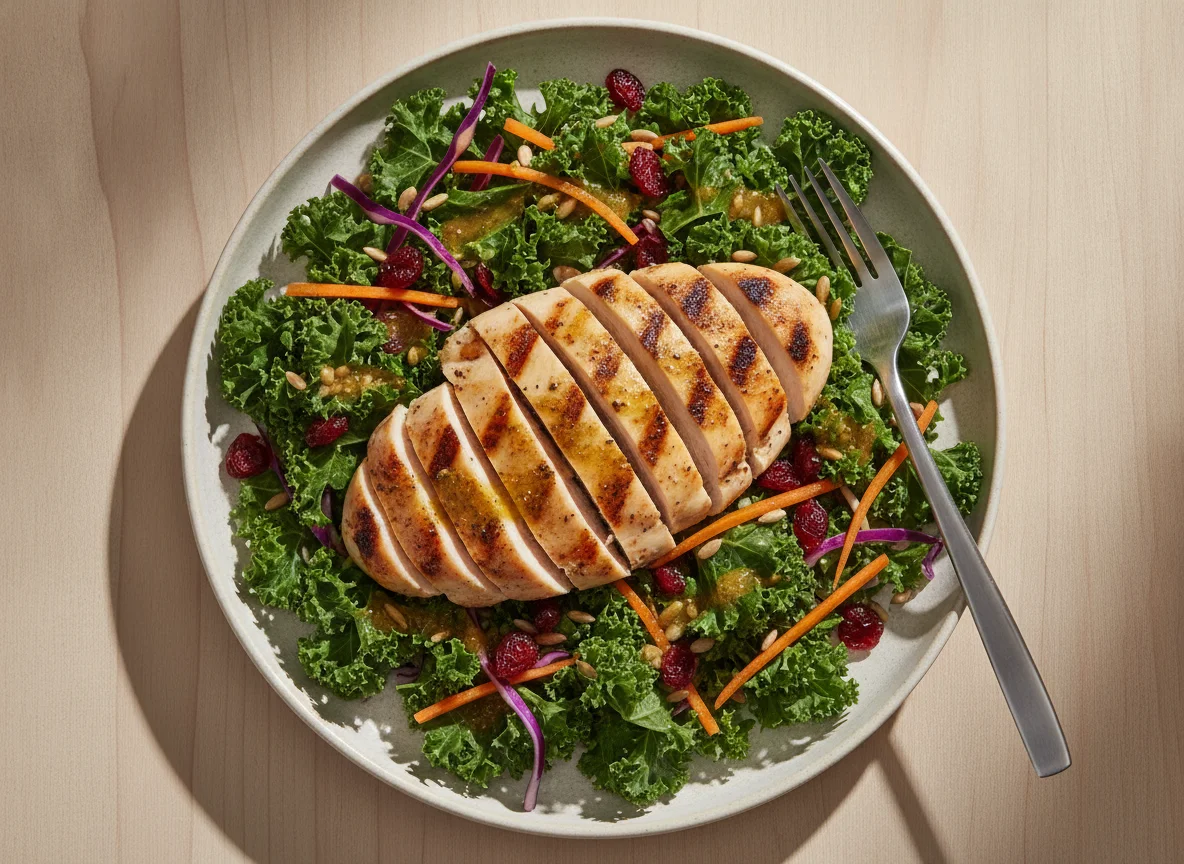 Grilled Chicken Kale Salad photo