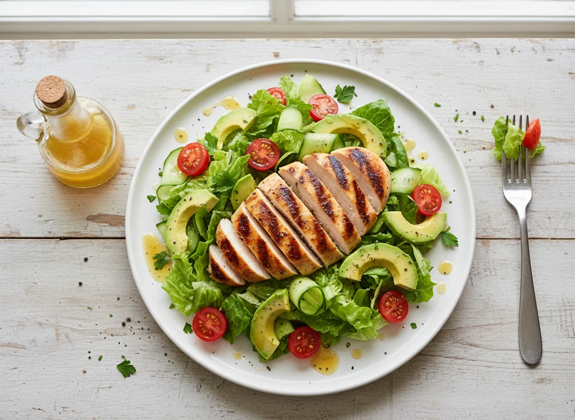 Grilled Chicken Salad with Avocado photo