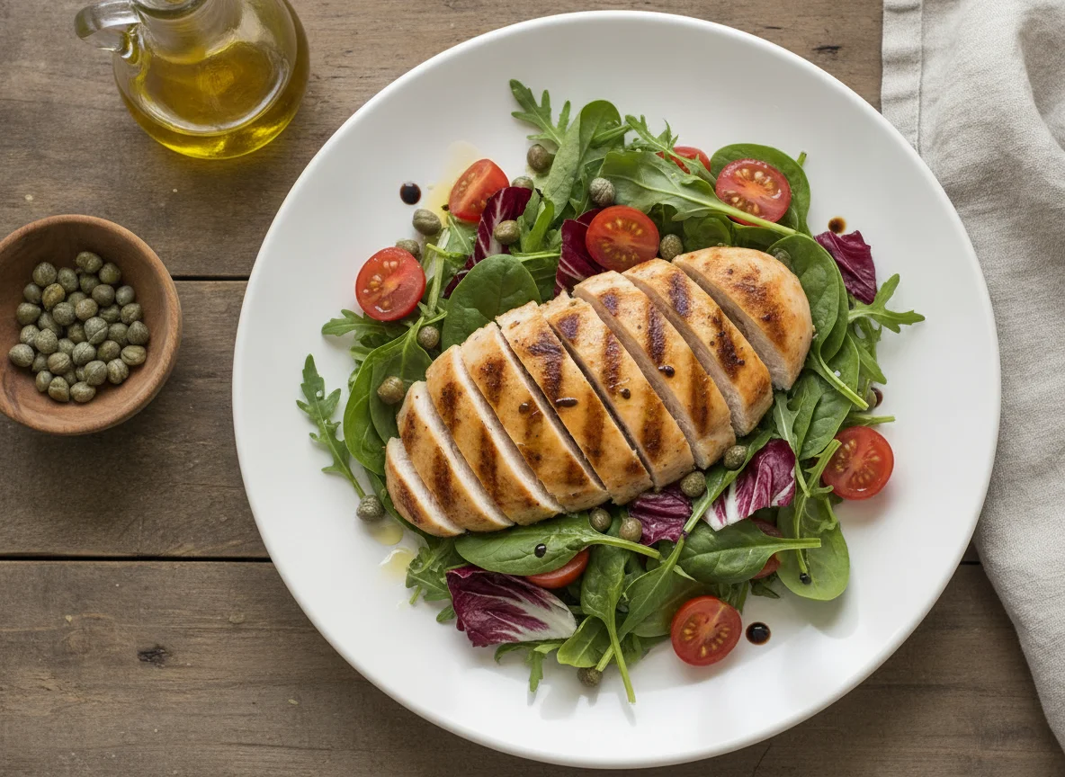 Grilled Chicken Salad with Capers photo
