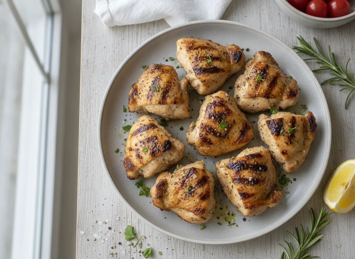 Grilled Chicken Thigh Pieces photo