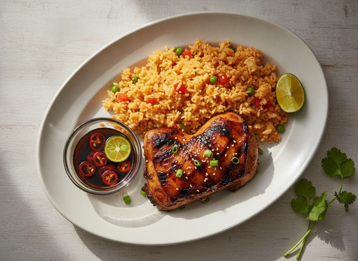 Grilled Chicken with Java Rice photo