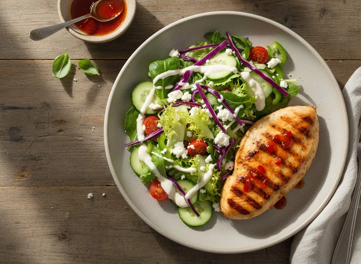 Grilled Chicken with Salad photo