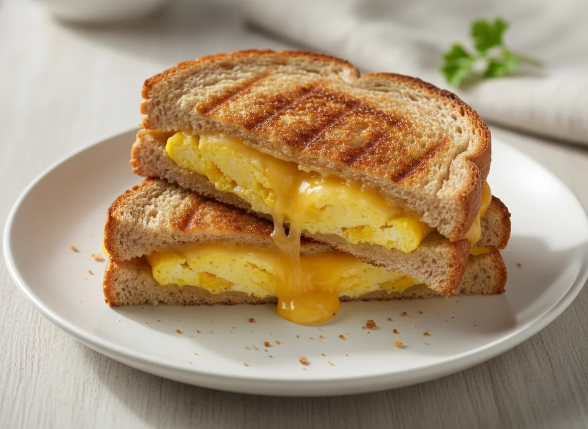 Grilled Egg and Cheese Sandwich photo