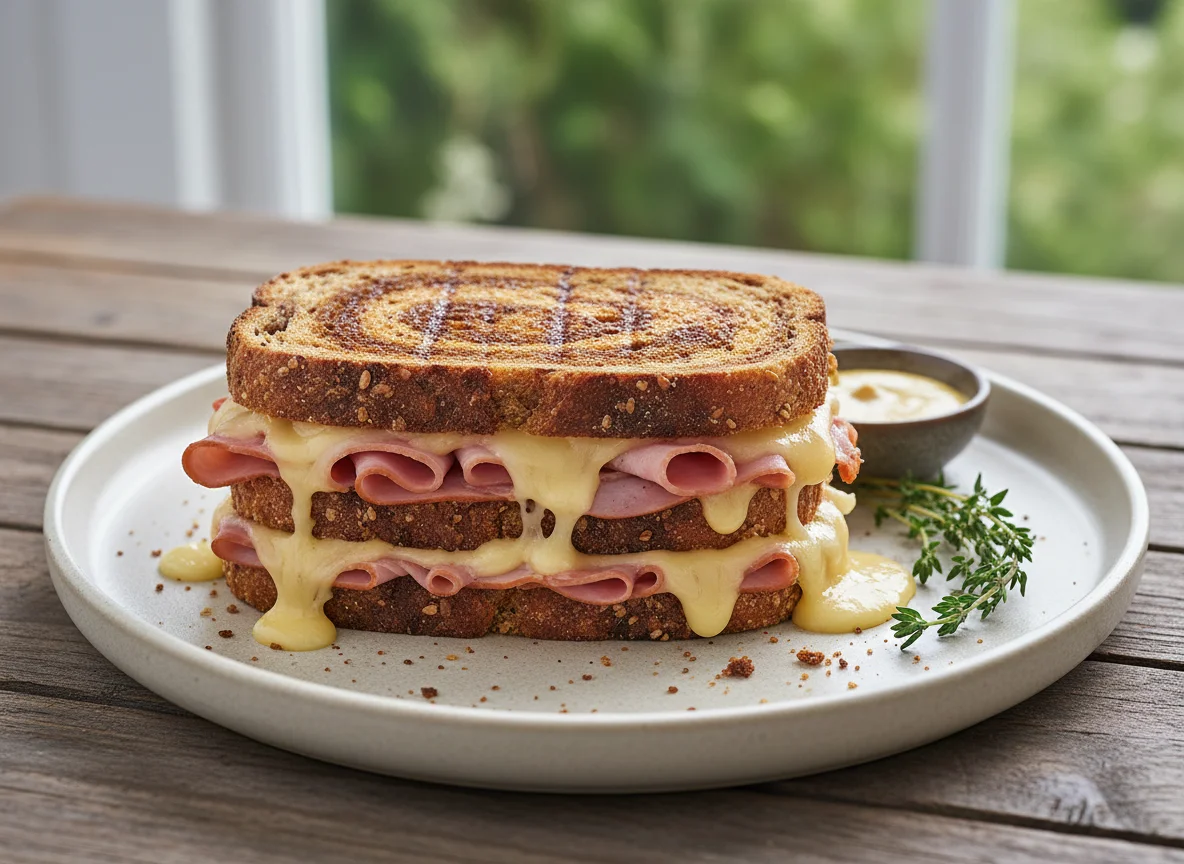 Grilled Ham and Cheese Sandwich photo