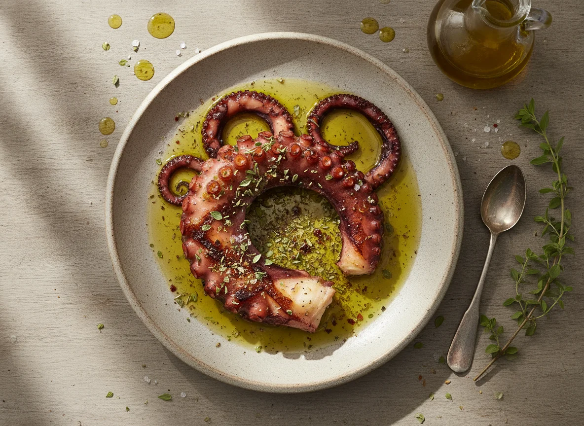 Grilled Octopus with Herbs and Olive Oil photo