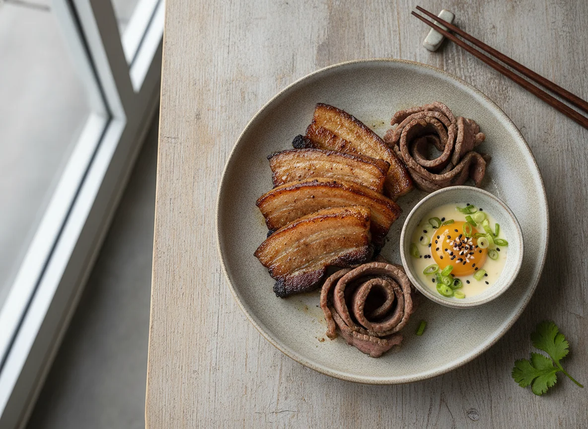 Grilled Pork Belly and Beef photo