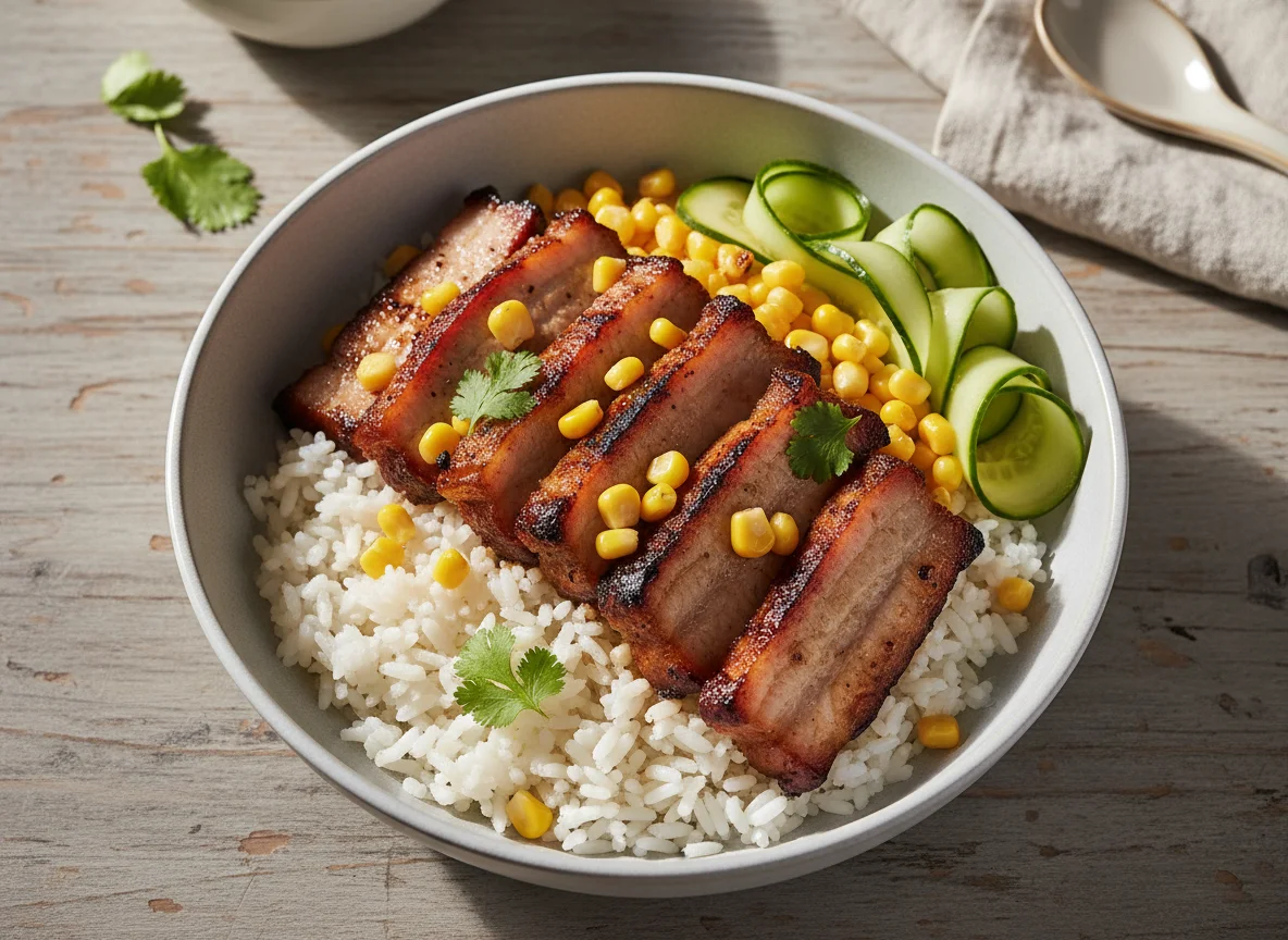 Grilled Pork Belly (Liempo) Rice Bowl photo