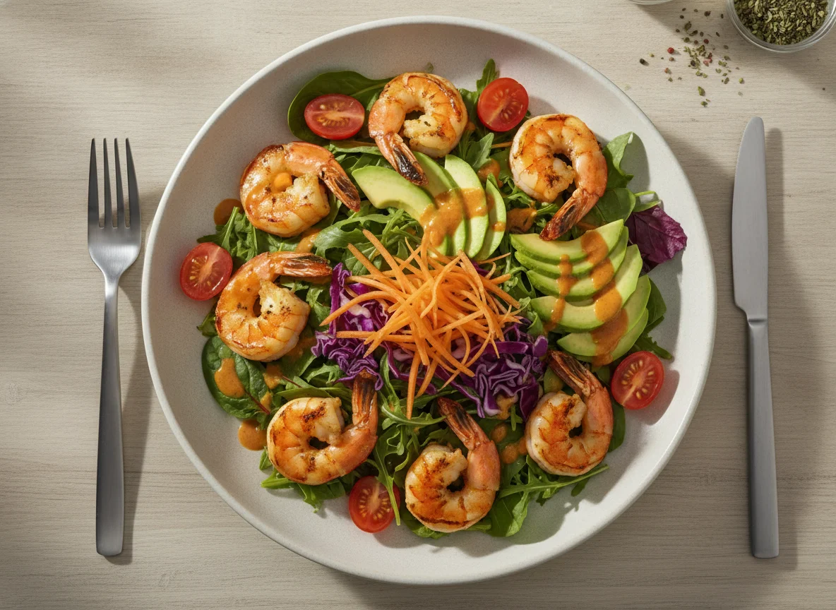 Grilled Prawn and Avocado Salad photo