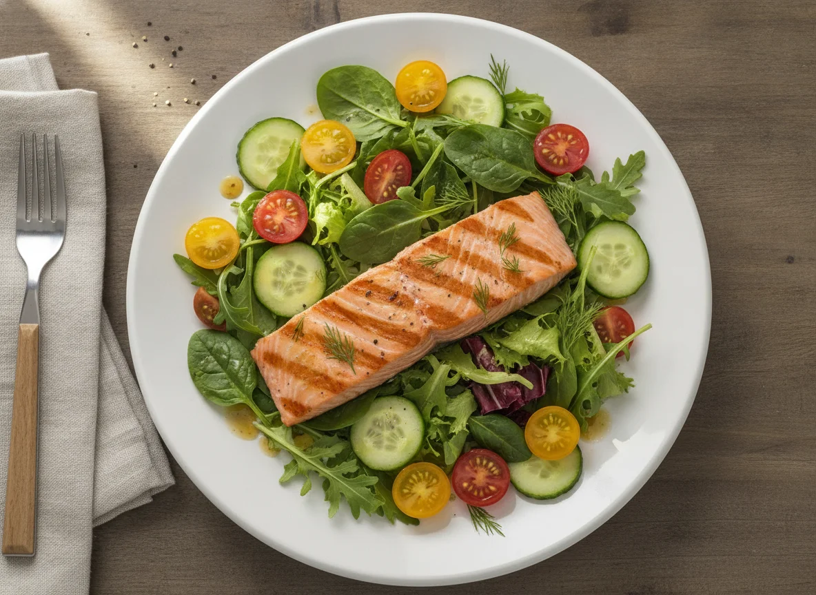 Grilled Salmon Salad photo
