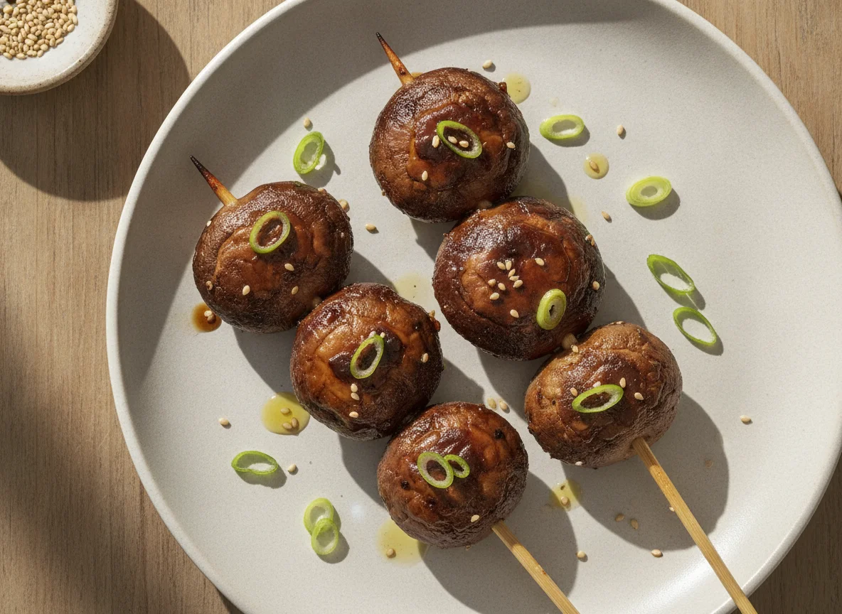 Grilled Shiitake Mushroom Skewer photo