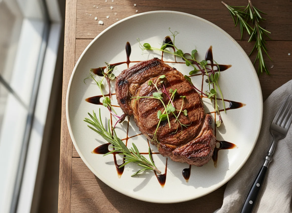 Grilled Steak with Herbs photo