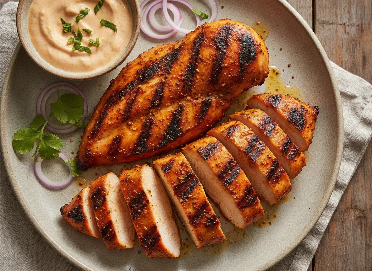 Grilled Tandoori Chicken Breast photo