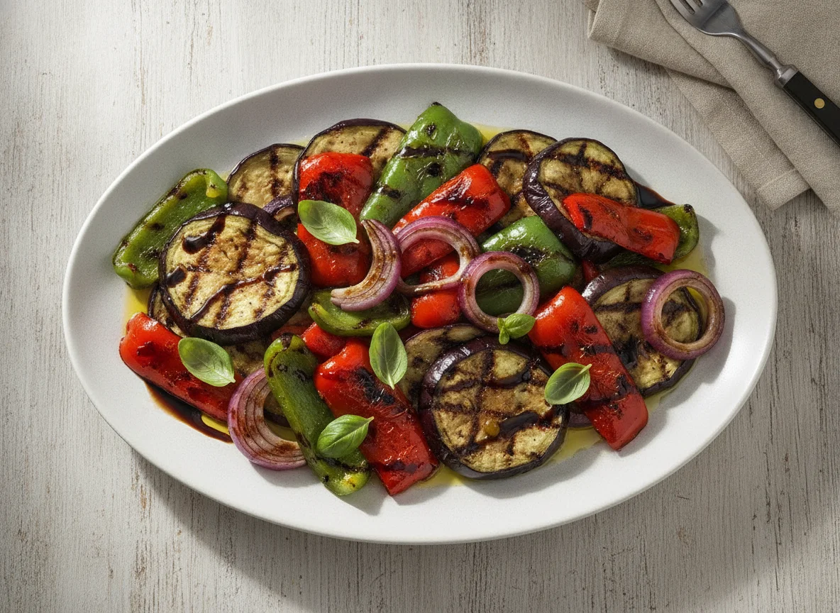Grilled Vegetables with Balsamic Glaze photo