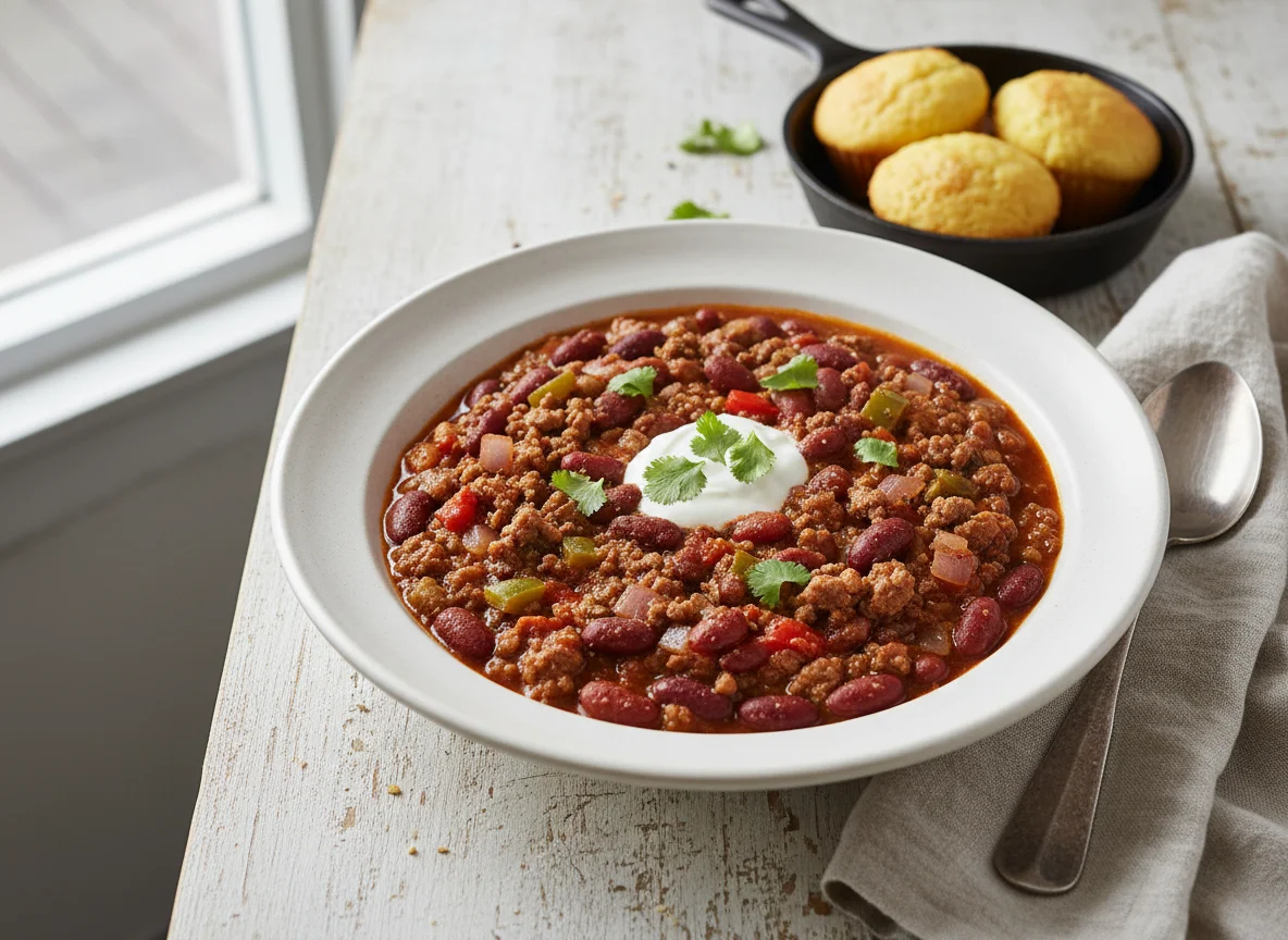 Ground Meat and Bean Chili photo