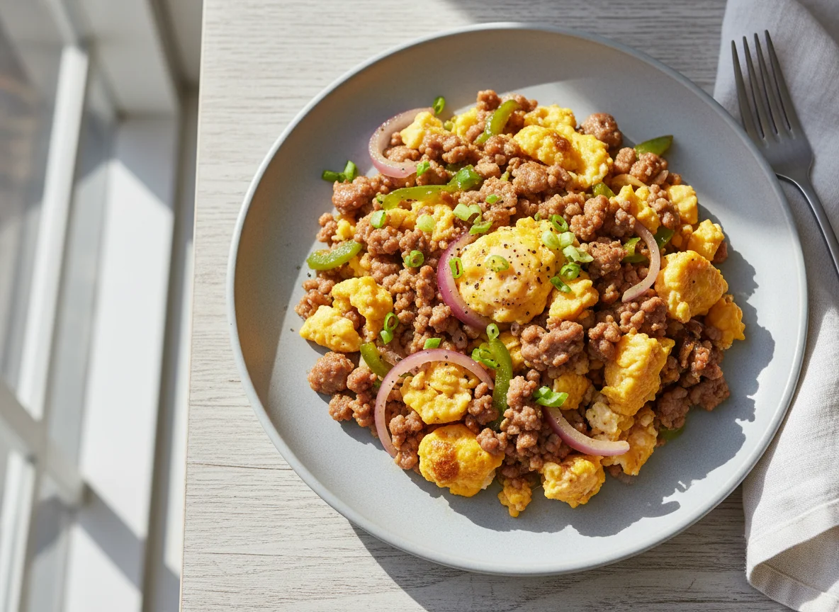 Ground Meat and Scrambled Egg Stir-fry photo