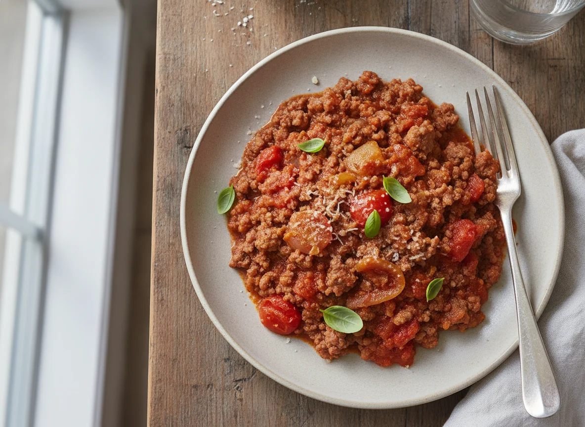 Ground Meat and Tomato Sauce photo