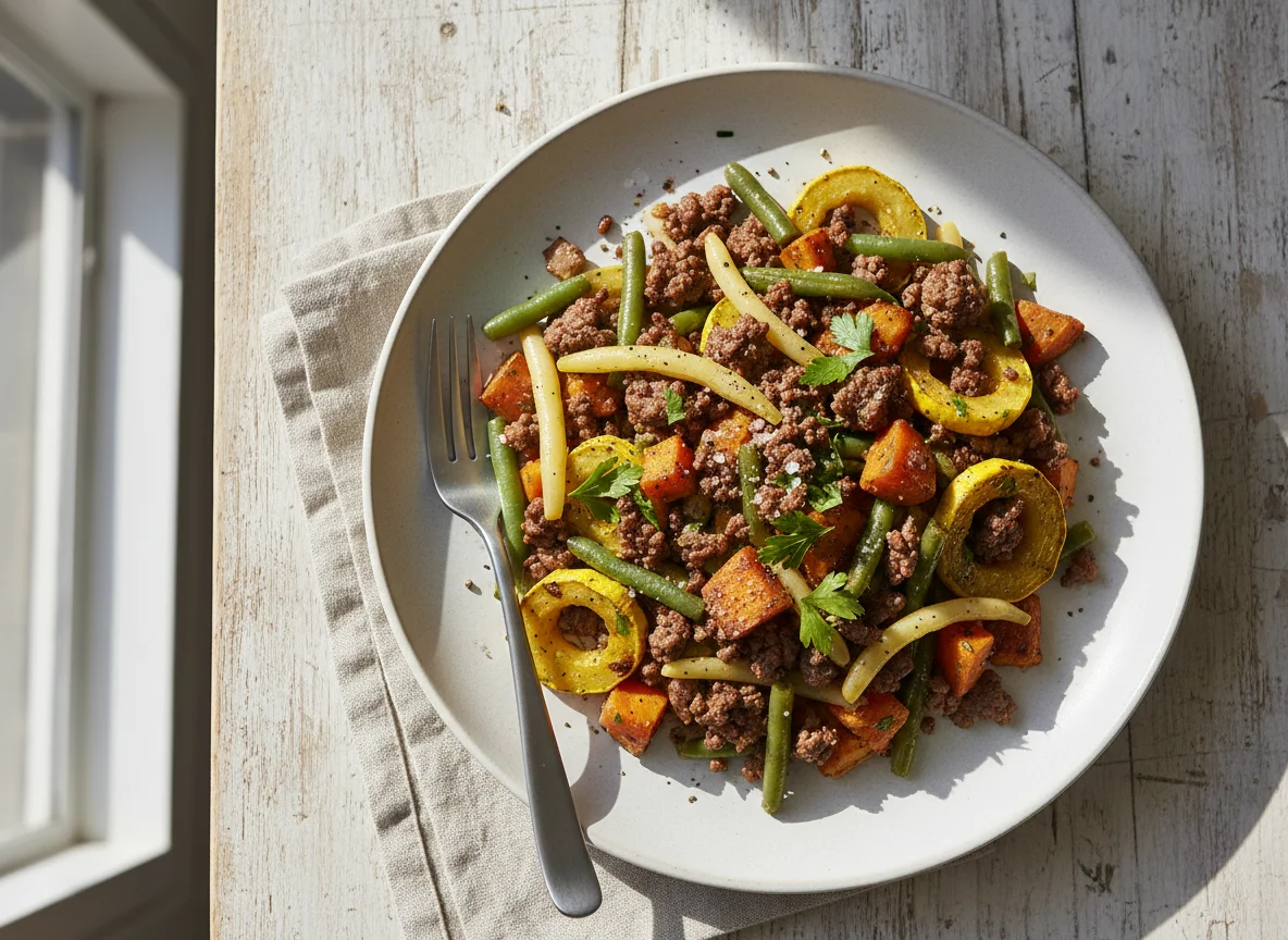 Ground Meat and Vegetable Medley photo